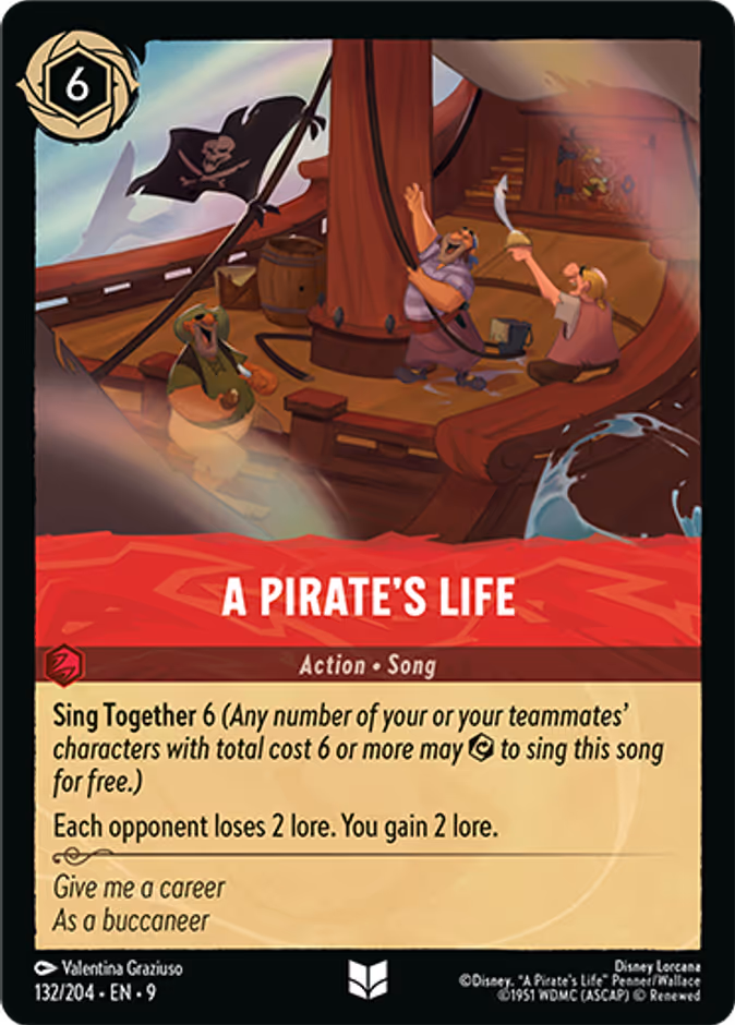 Carta A Pirate's Life · 