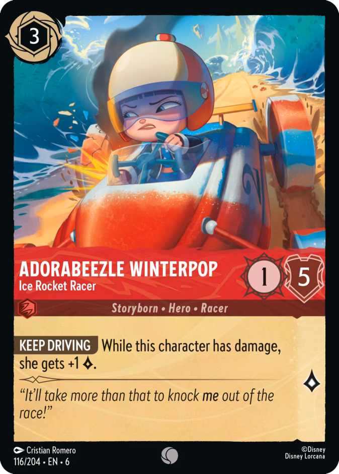 Carta Adorabeezle Winterpop · Ice Rocket Racer