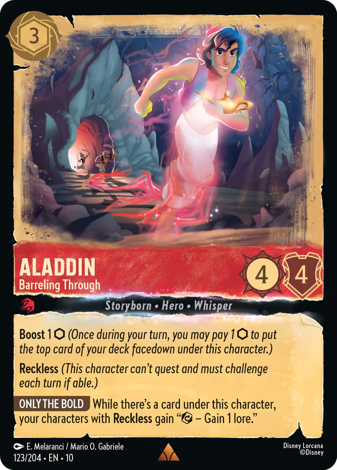 Carta Aladdin · Barreling Through