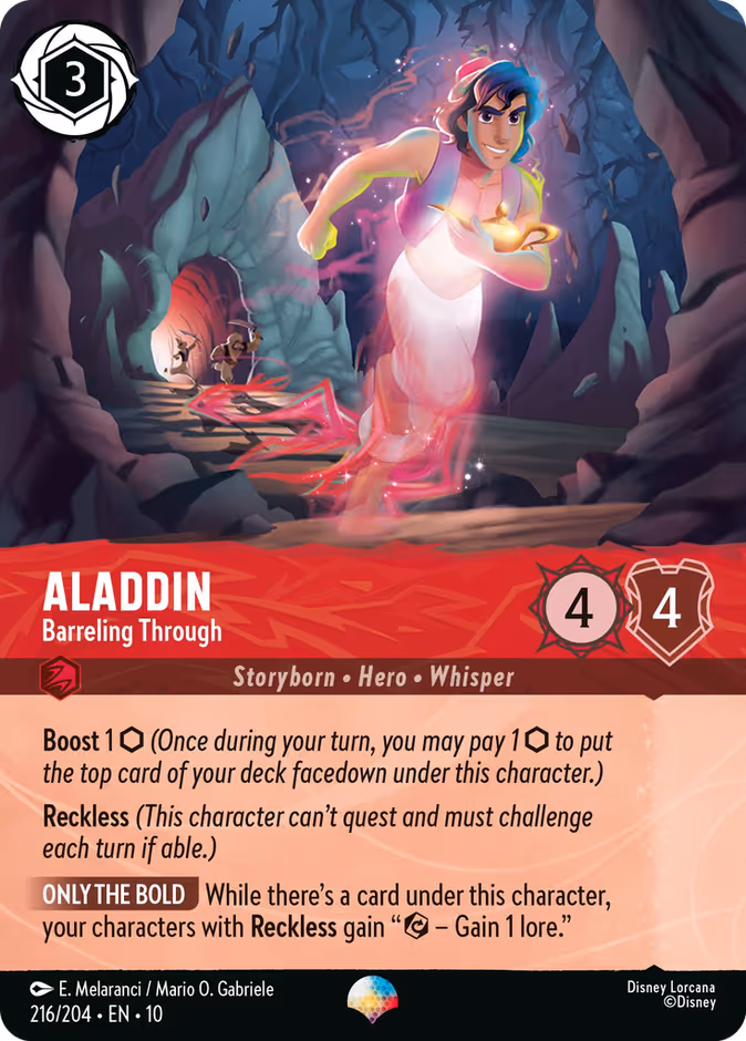 Carta Aladdin · Barreling Through