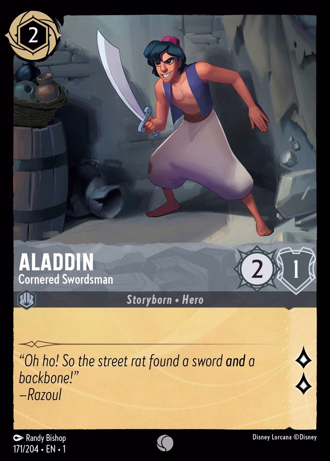 Carta Aladdin · Cornered Swordsman