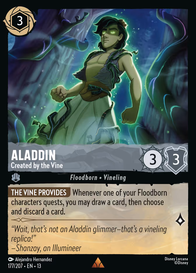 Carta Aladdin · Created by the Vine