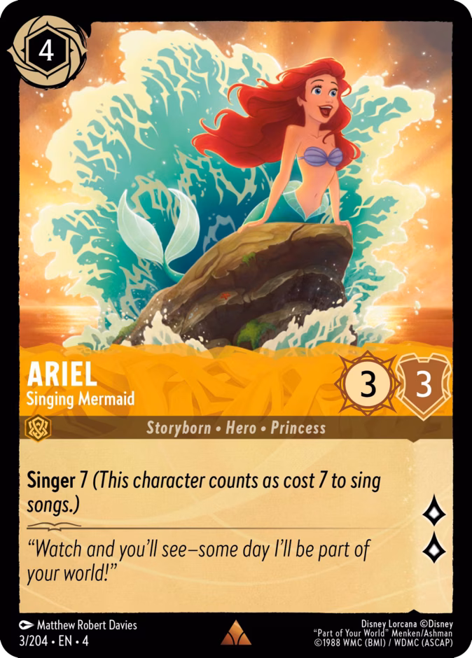 Carta Ariel · Singing Mermaid