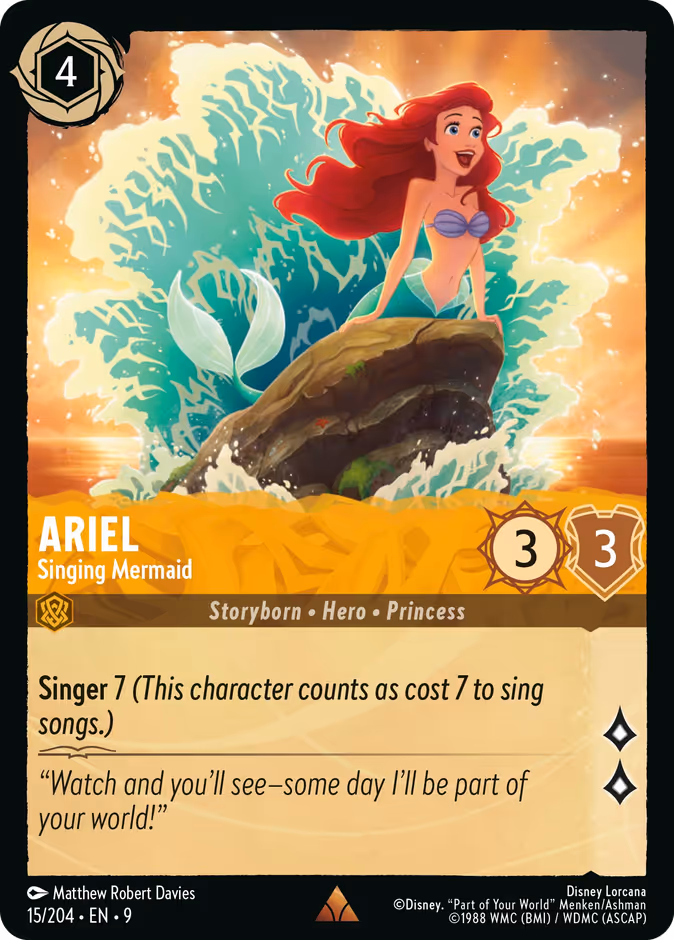 Carta Ariel · Singing Mermaid