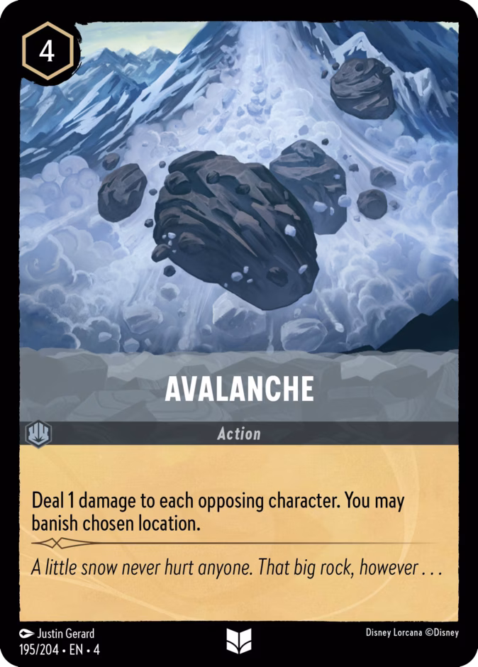 Carta oficial Avalanche ·