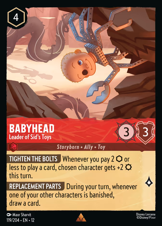 Carta Babyhead · Leader of Sid's Toys