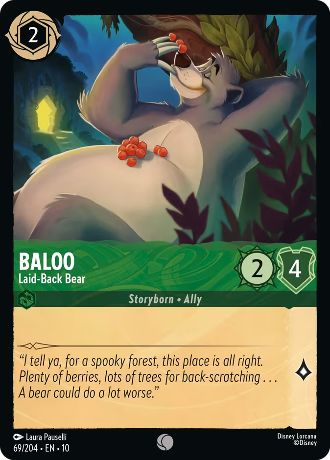 Carta Baloo · Laid-Back Bear