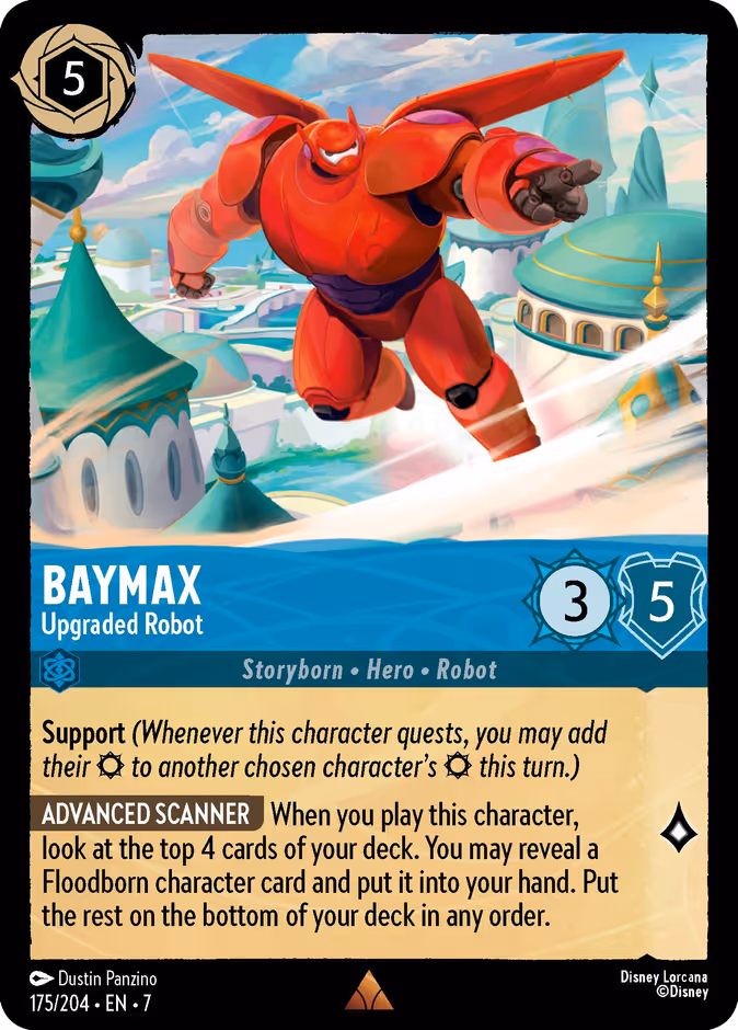 Carta Baymax · Upgraded Robot