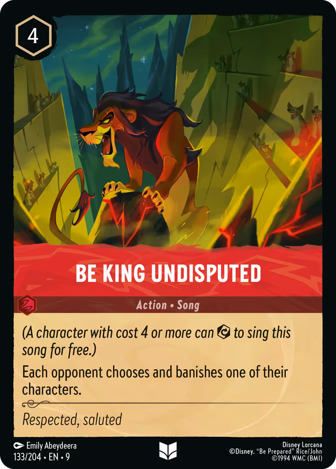 Carta Be King Undisputed · 