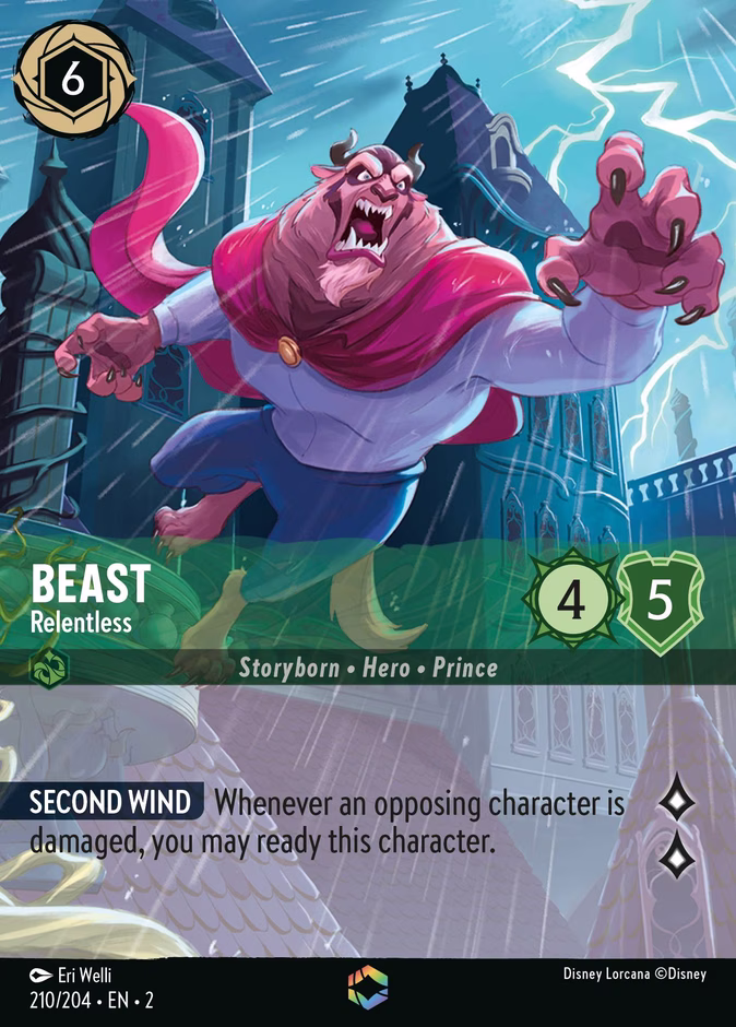Carta oficial Beast · Relentless