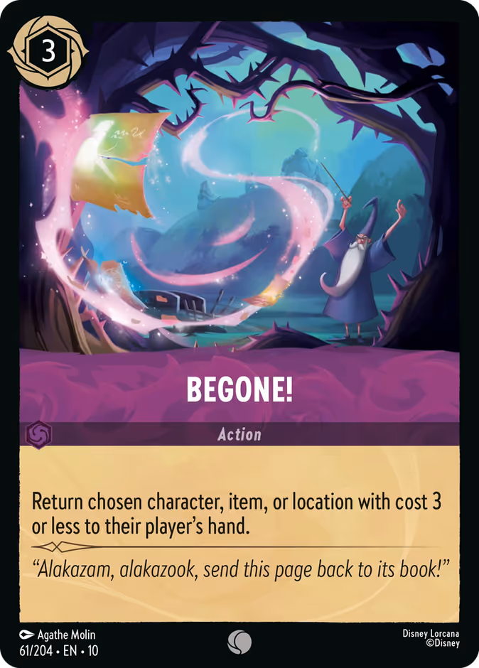 Carta oficial Begone! · 