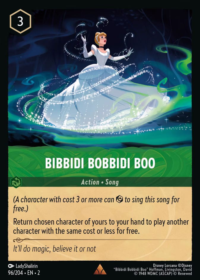 Carta Bibbidi Bobbidi Boo · 