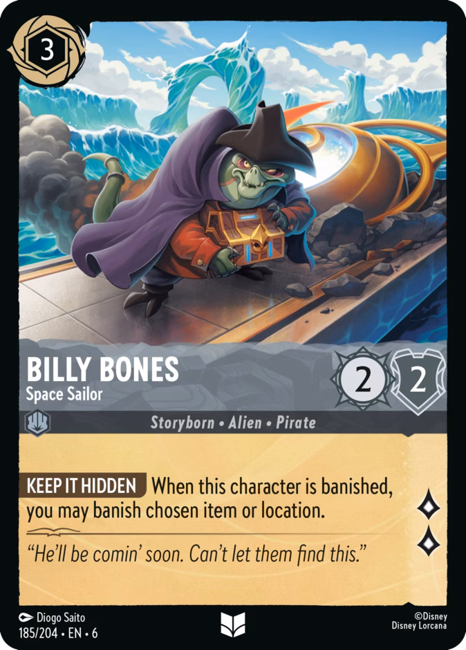 Carta Billy Bones · Space Sailor