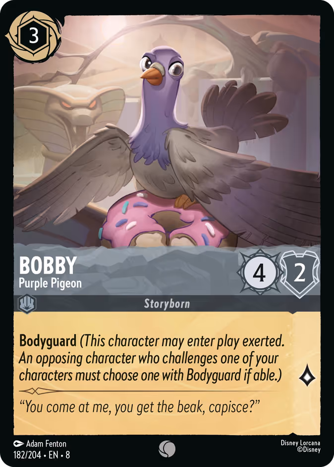 Carta Bobby · Purple Pigeon