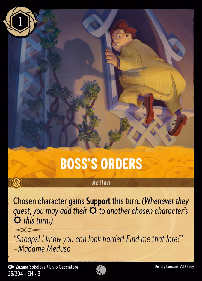 Carta Boss's Orders · 