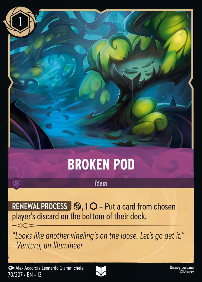 Carta oficial Broken Pod ·