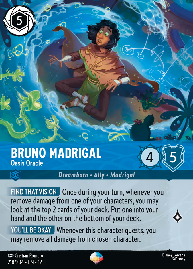 Carta Bruno Madrigal · Oasis Oracle