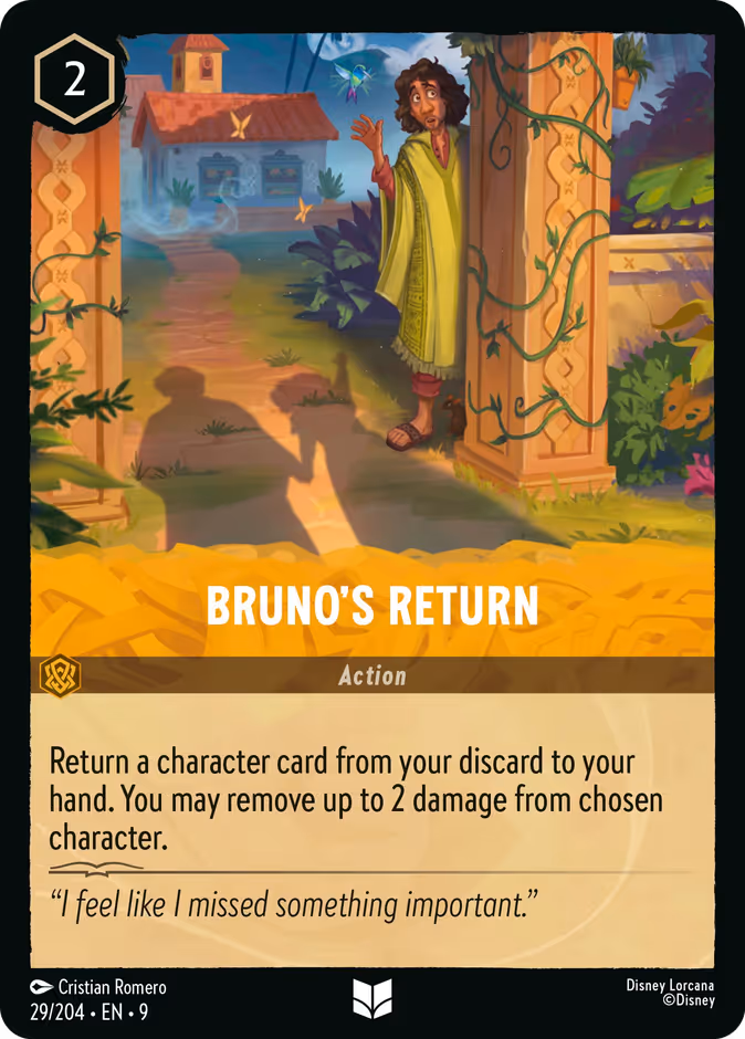 Carta oficial Bruno's Return · 