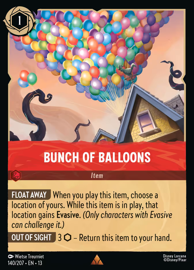 Carta oficial Bunch of Balloons ·