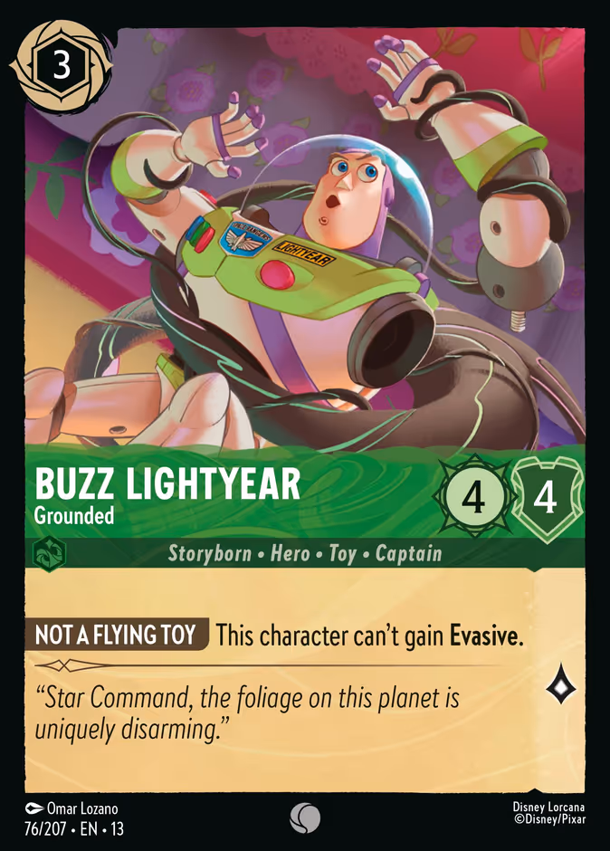 Carta oficial Buzz Lightyear · Grounded