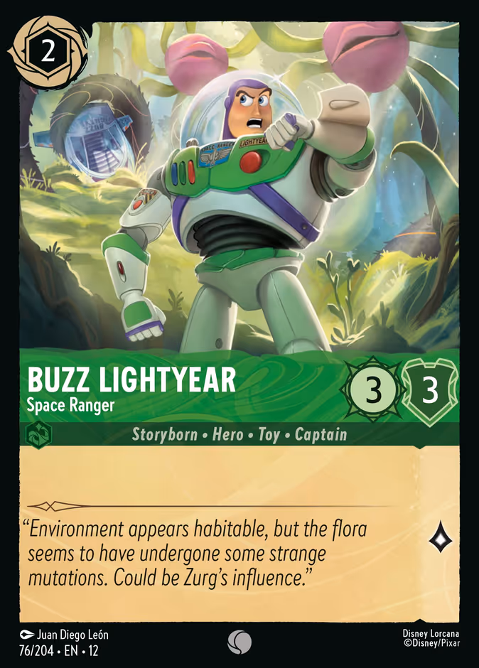 Carta Buzz Lightyear · Space Ranger