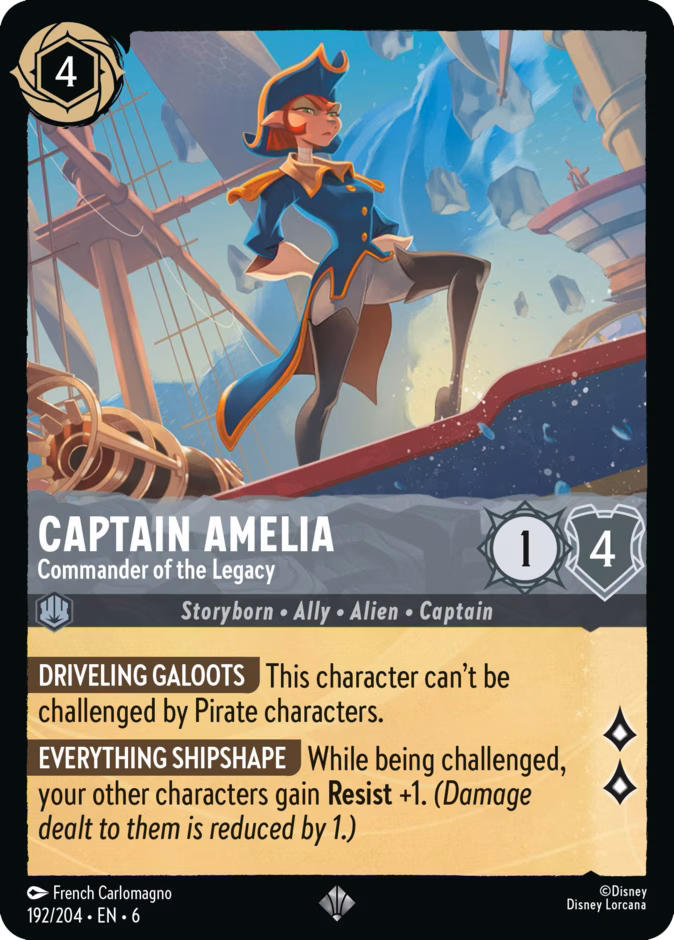 Carta Captain Amelia · Commander of the Legacy