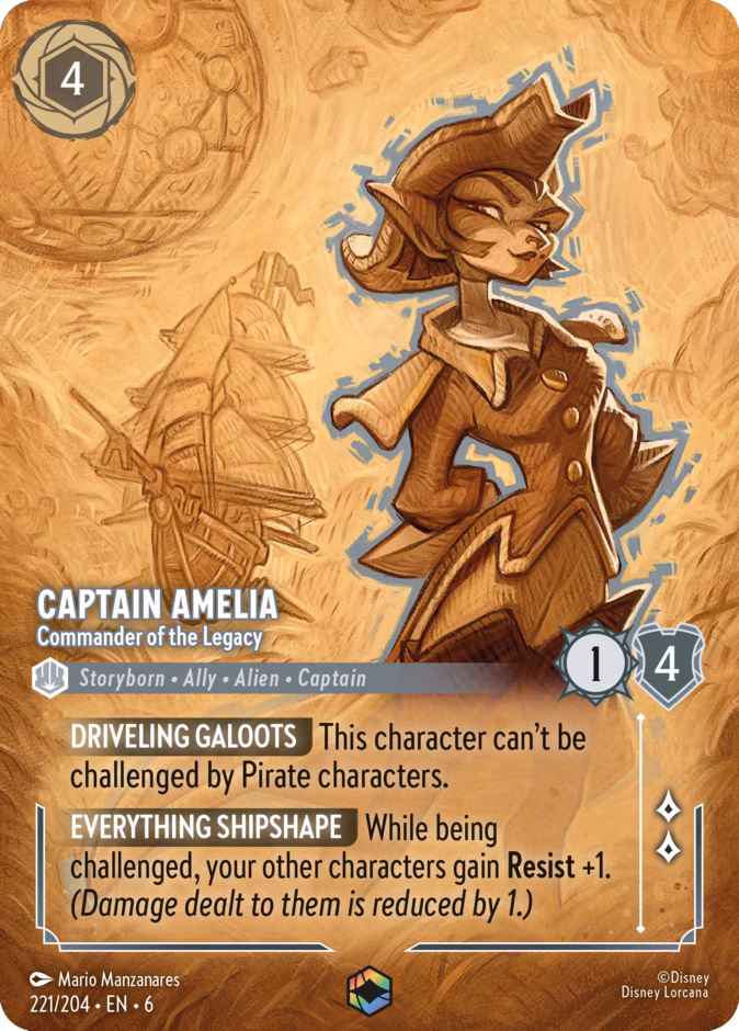 Carta Captain Amelia · Commander of the Legacy