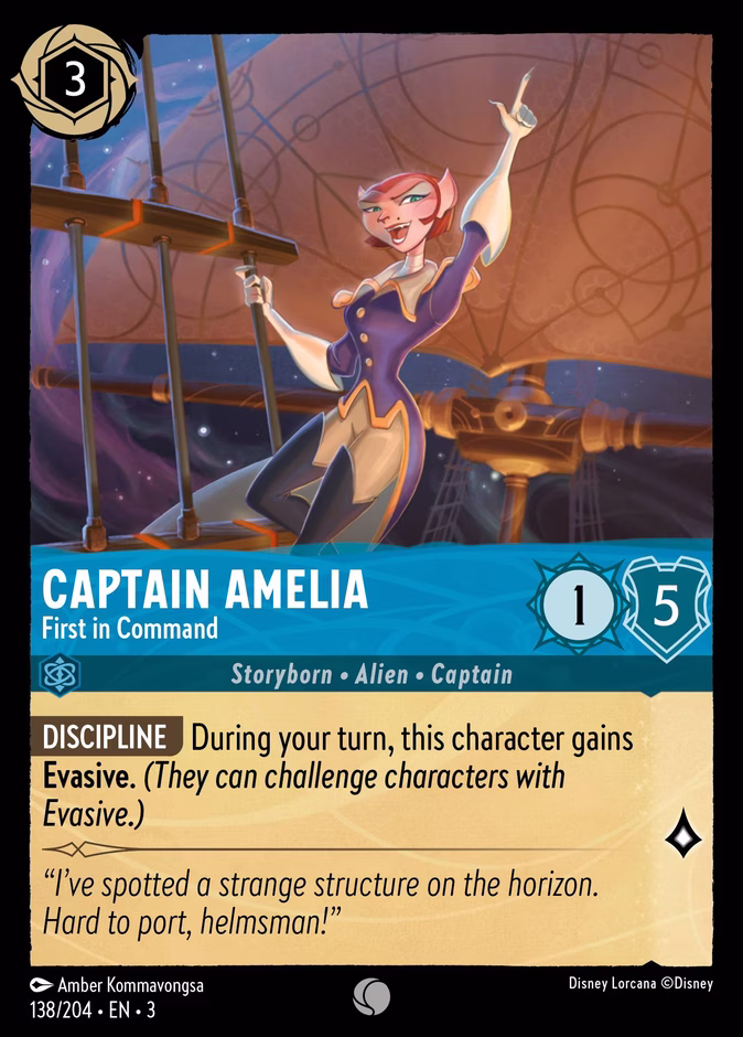 Carta Captain Amelia · First in Command