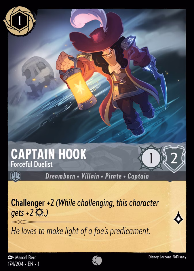Carta Captain Hook · Forceful Duelist