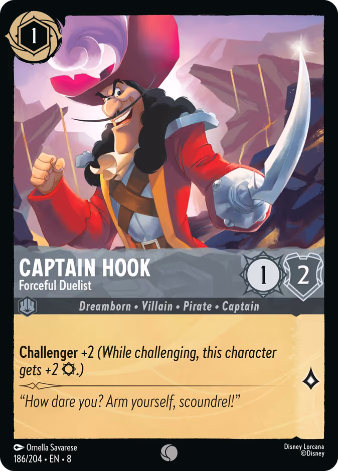 Carta Captain Hook · Forceful Duelist