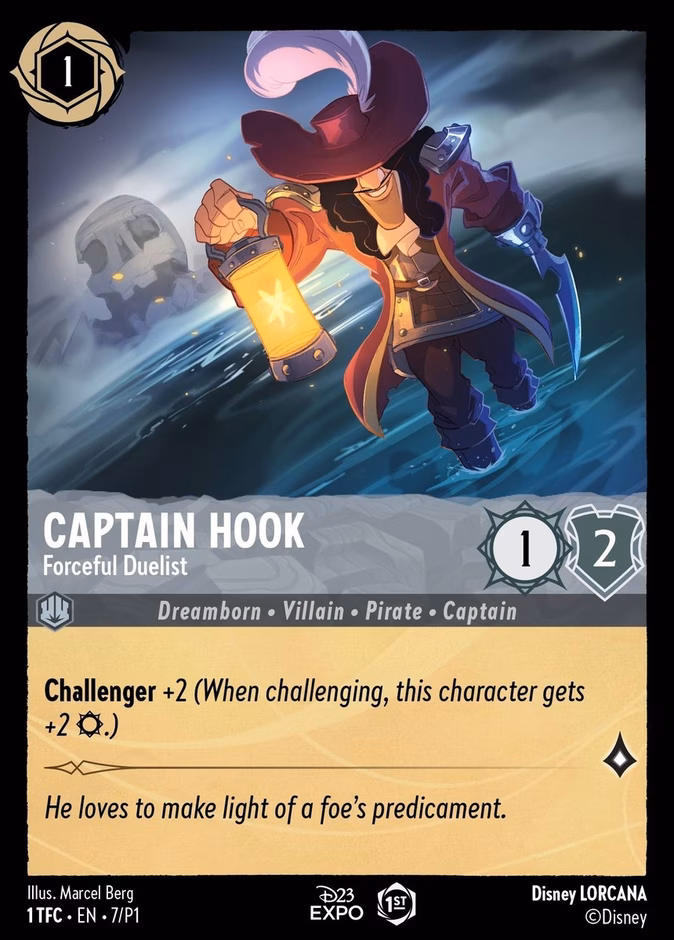 Carta Captain Hook · Forceful Duelist