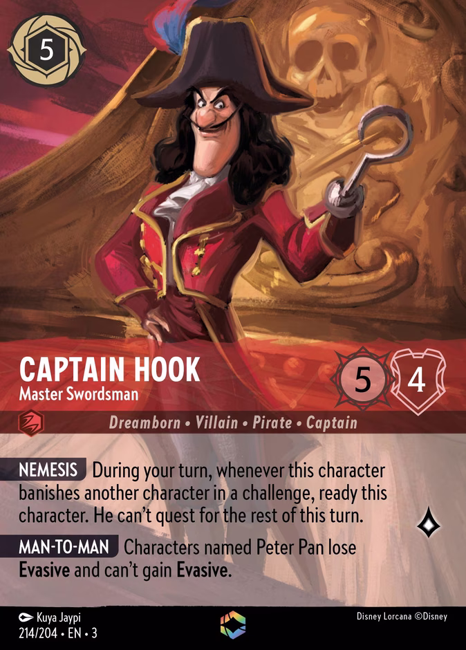 Carta Captain Hook · Master Swordsman