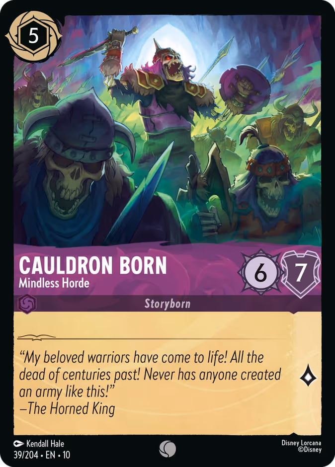 Carta Cauldron Born · Mindless Horde