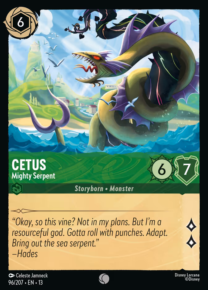 Carta oficial Cetus · Mighty Serpent