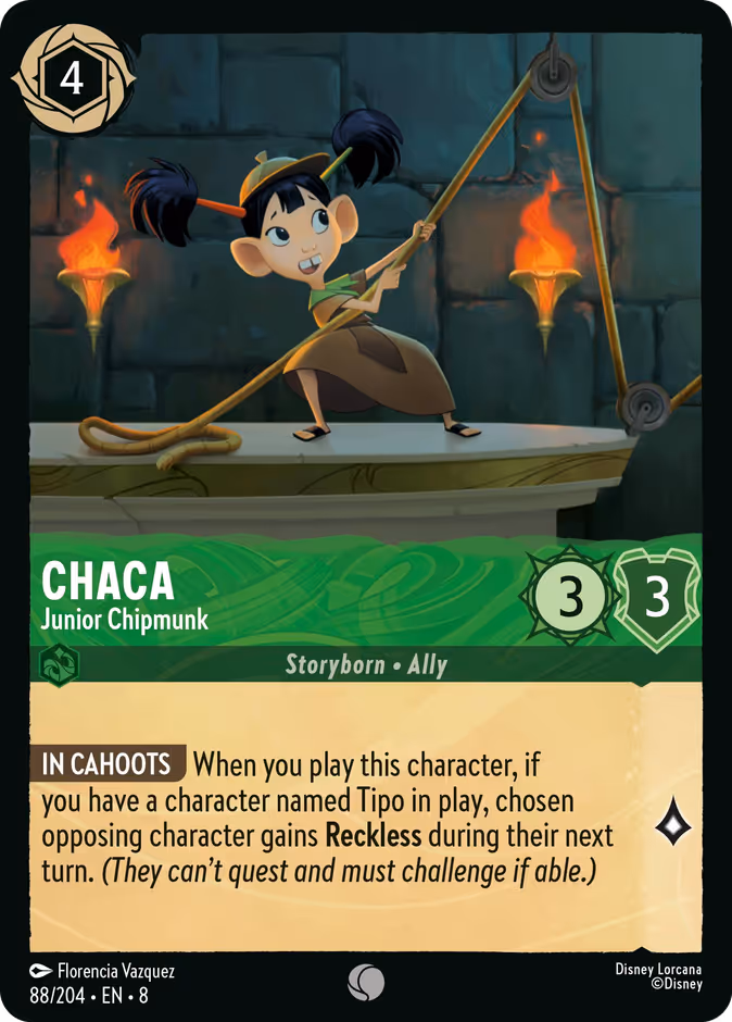 Carta oficial Chaca · Junior Chipmunk