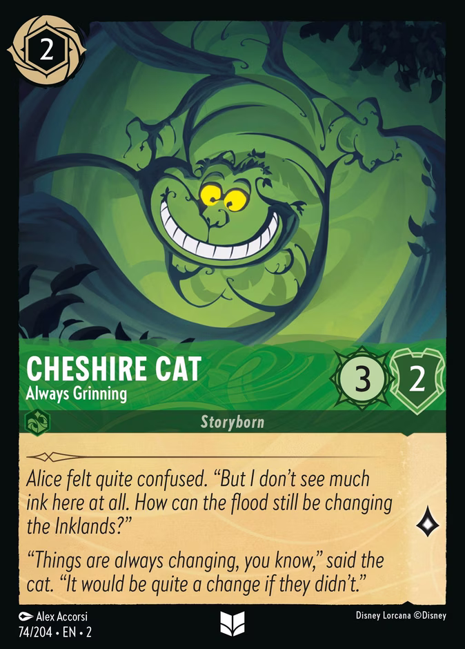Carta Cheshire Cat · Always Grinning