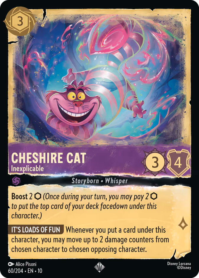 Carta Cheshire Cat · Inexplicable