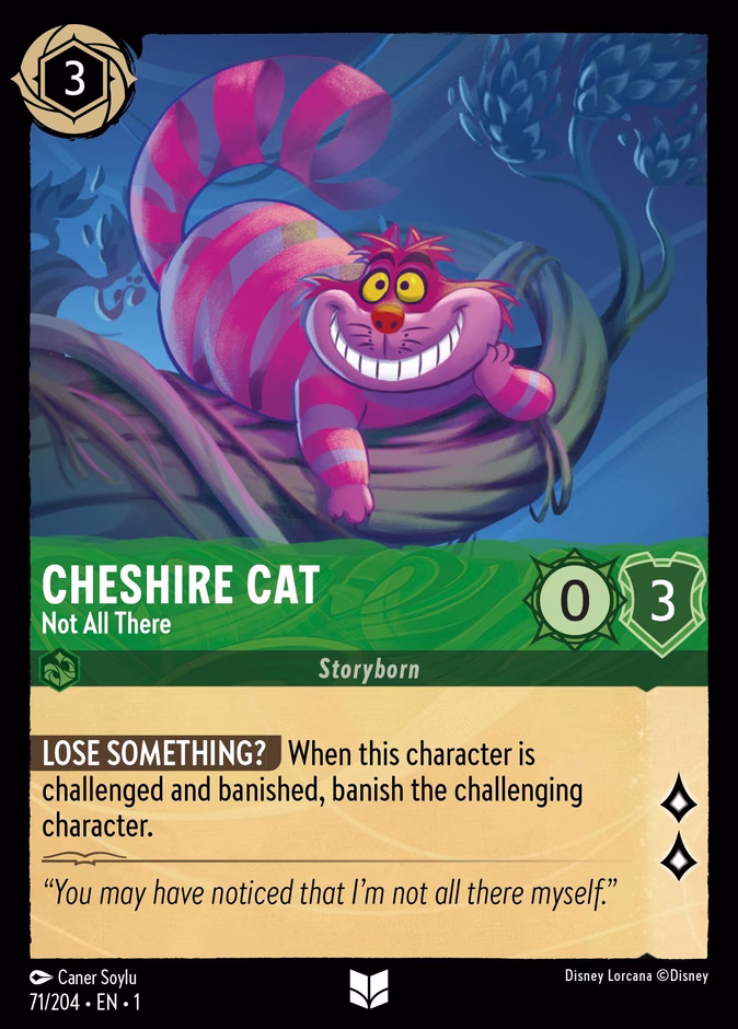 Carta Cheshire Cat · Not All There
