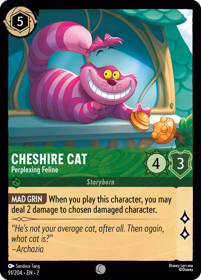 Carta Cheshire Cat · Perplexing Feline