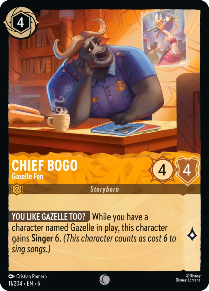 Carta Chief Bogo · Gazelle Fan