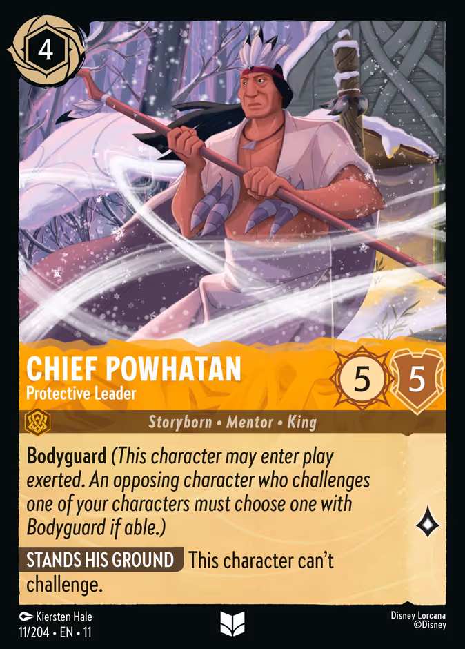 Carta Chief Powhatan · Protective Leader