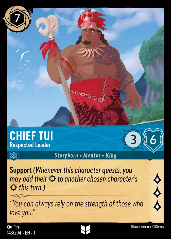 Carta Chief Tui · Respected Leader
