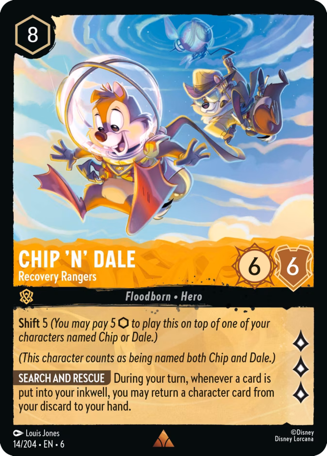 Carta Chip 'n' Dale · Recovery Rangers