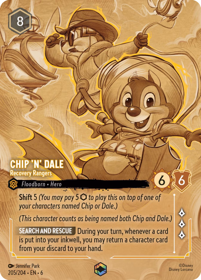 Carta Chip 'n' Dale · Recovery Rangers