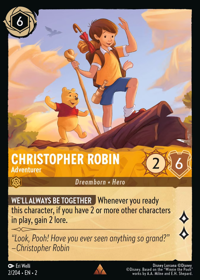 Carta Christopher Robin · Adventurer