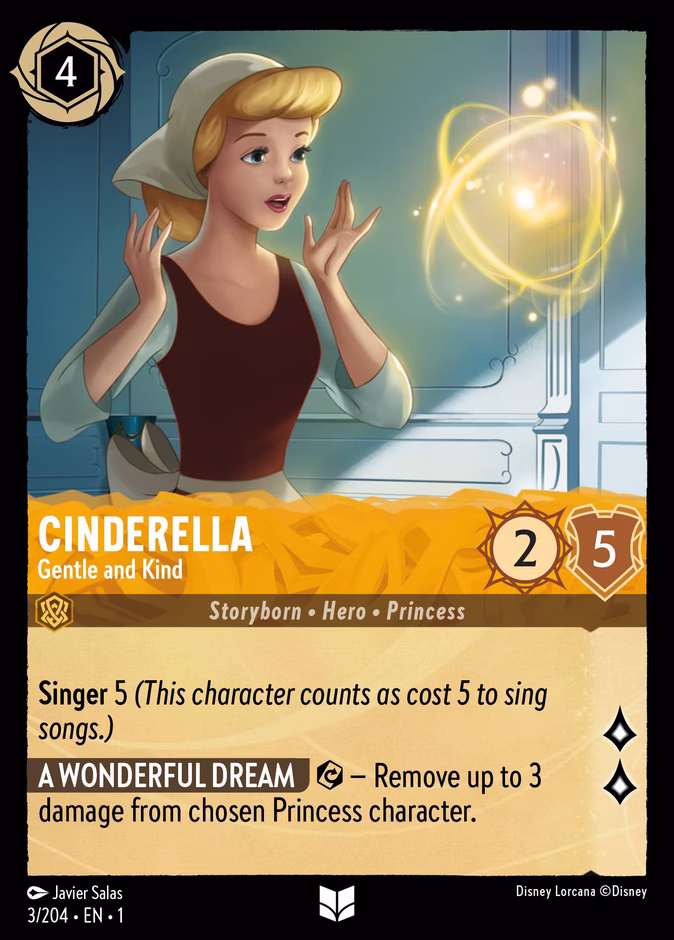 Carta Cinderella · Gentle and Kind