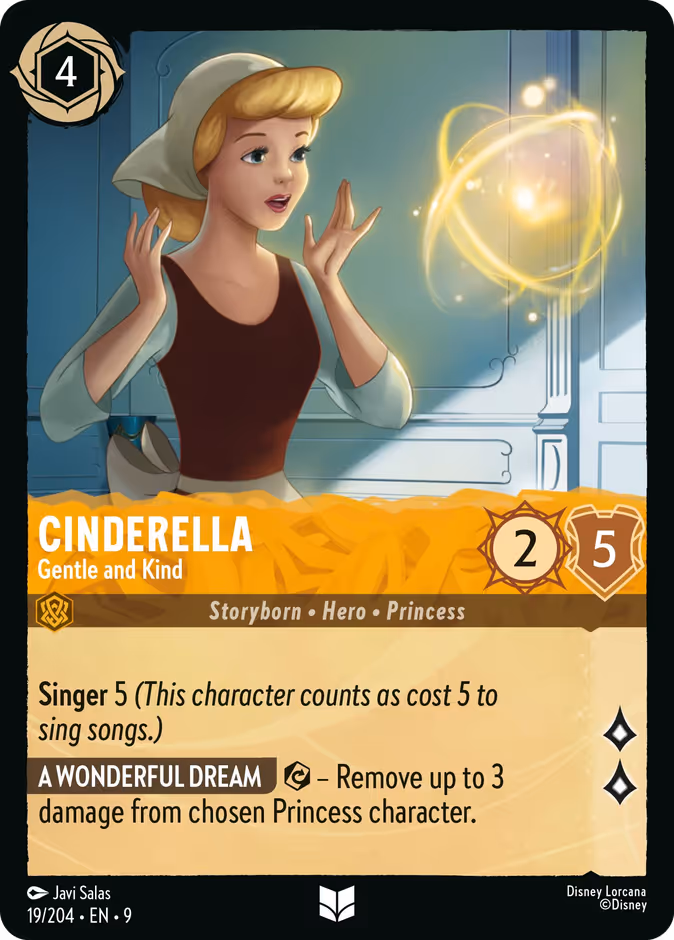 Carta Cinderella · Gentle and Kind