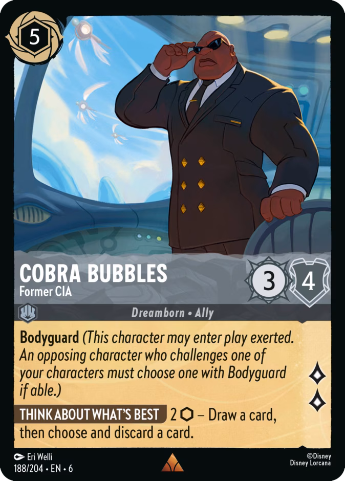 Carta Cobra Bubbles · Former CIA