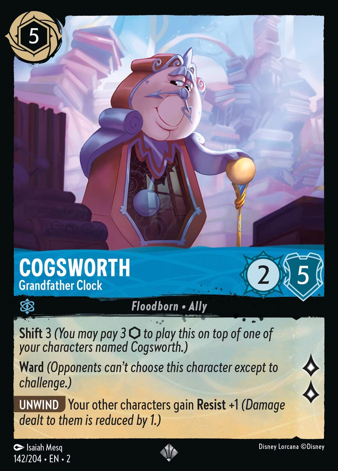Carta Cogsworth · Grandfather Clock