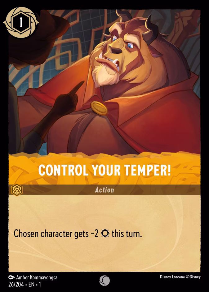 Carta oficial Control Your Temper! ·
